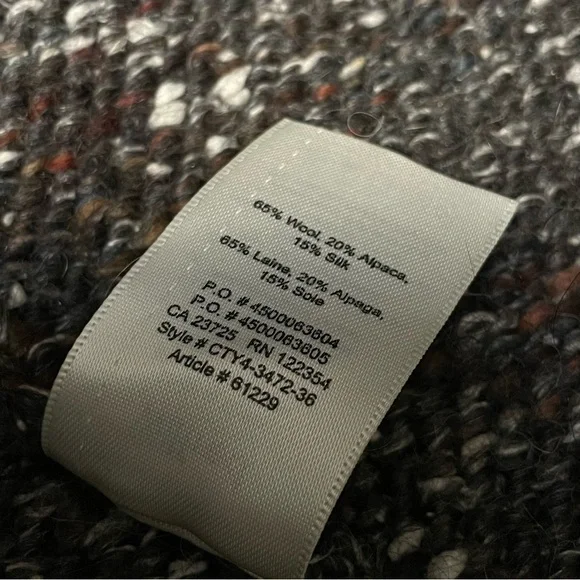 Aritzia Wilfred Dunkirk Wool Alpaca Silk Knit Cardigan Vest Size S Brown - Picture 10 of 11